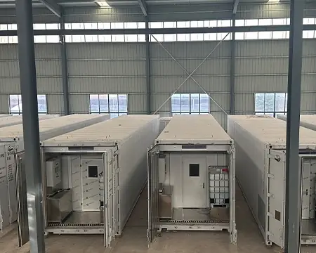 Container farms during interior fit-out