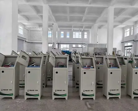 Fertigation control cabinets before testing