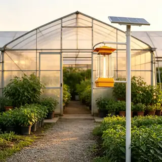 IoT solar insecticidal lamp in farmland