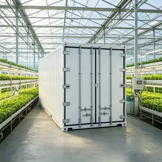 Container plant factory with IoT sensor controls