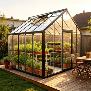 Modern double-glazed aluminum sunroom greenhouse