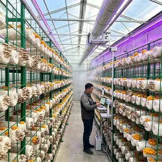 Large remote-controlled mushroom growing container