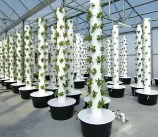 multilayer plastic hydroponic planting tower