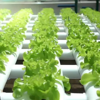 Vertical NFT hydroponic system with fast-growing greens